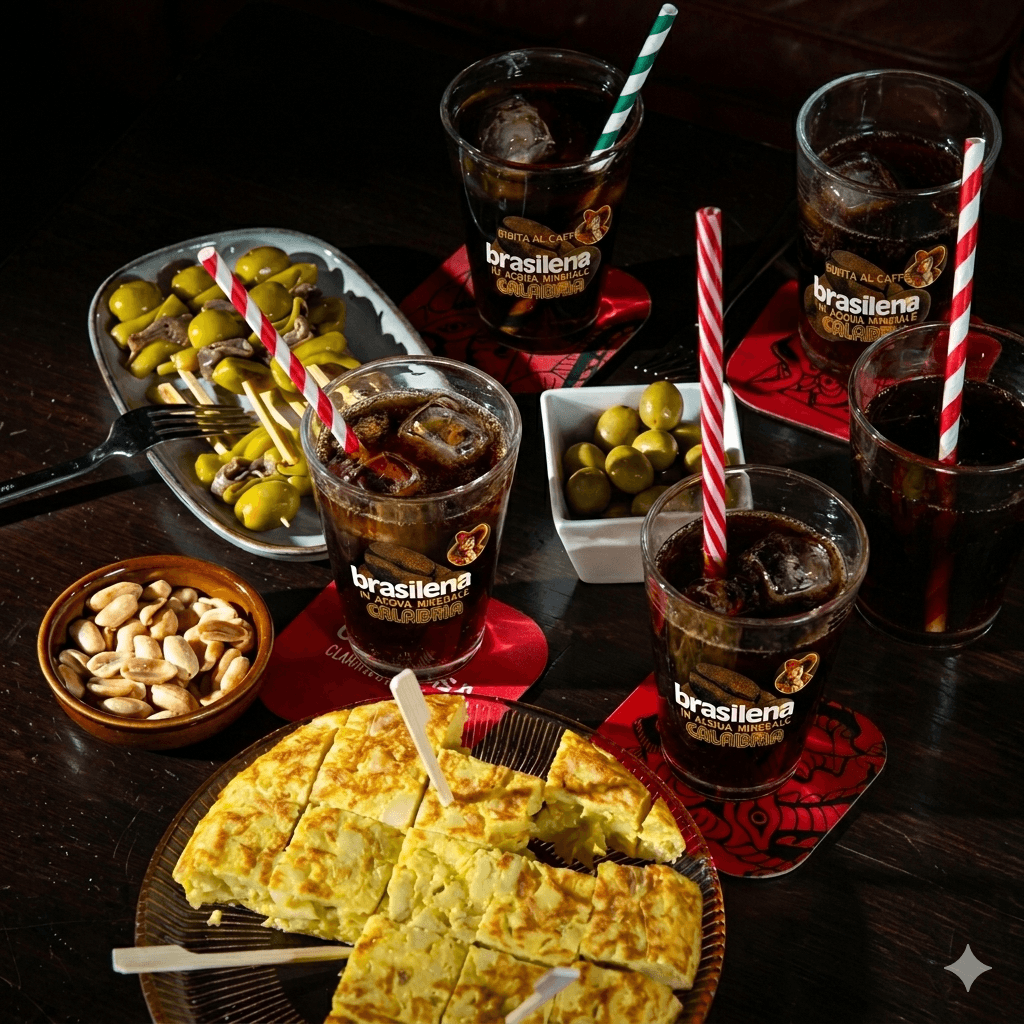 Aperitivo con Brasilena, tortilla e olive